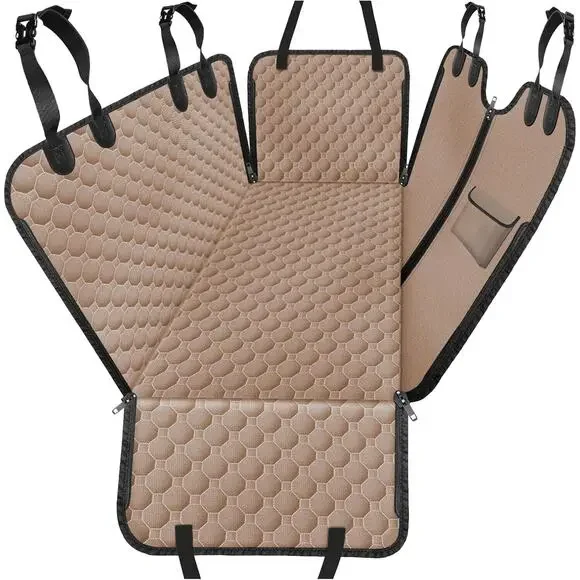 Mancro Dog Car Seat Cover for Back Seat, Waterproof, ACTUAL COVER IS BLACK - Picture 1 of 7